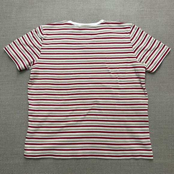 Vintage 90s Liz Claiborne Striped Baby Tee - Picture 4 of 5